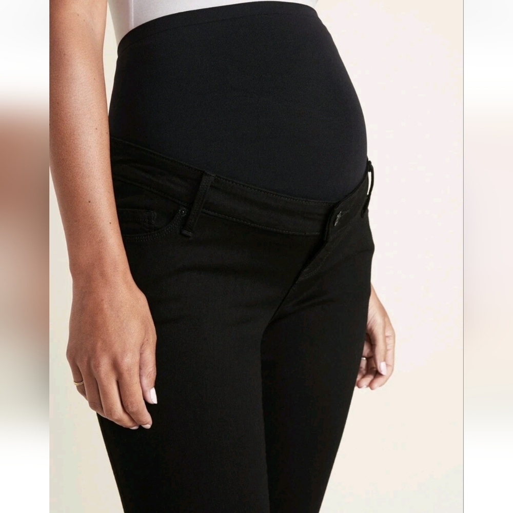 Rockstar Maternity Super Skinny High Rise Pants – Black